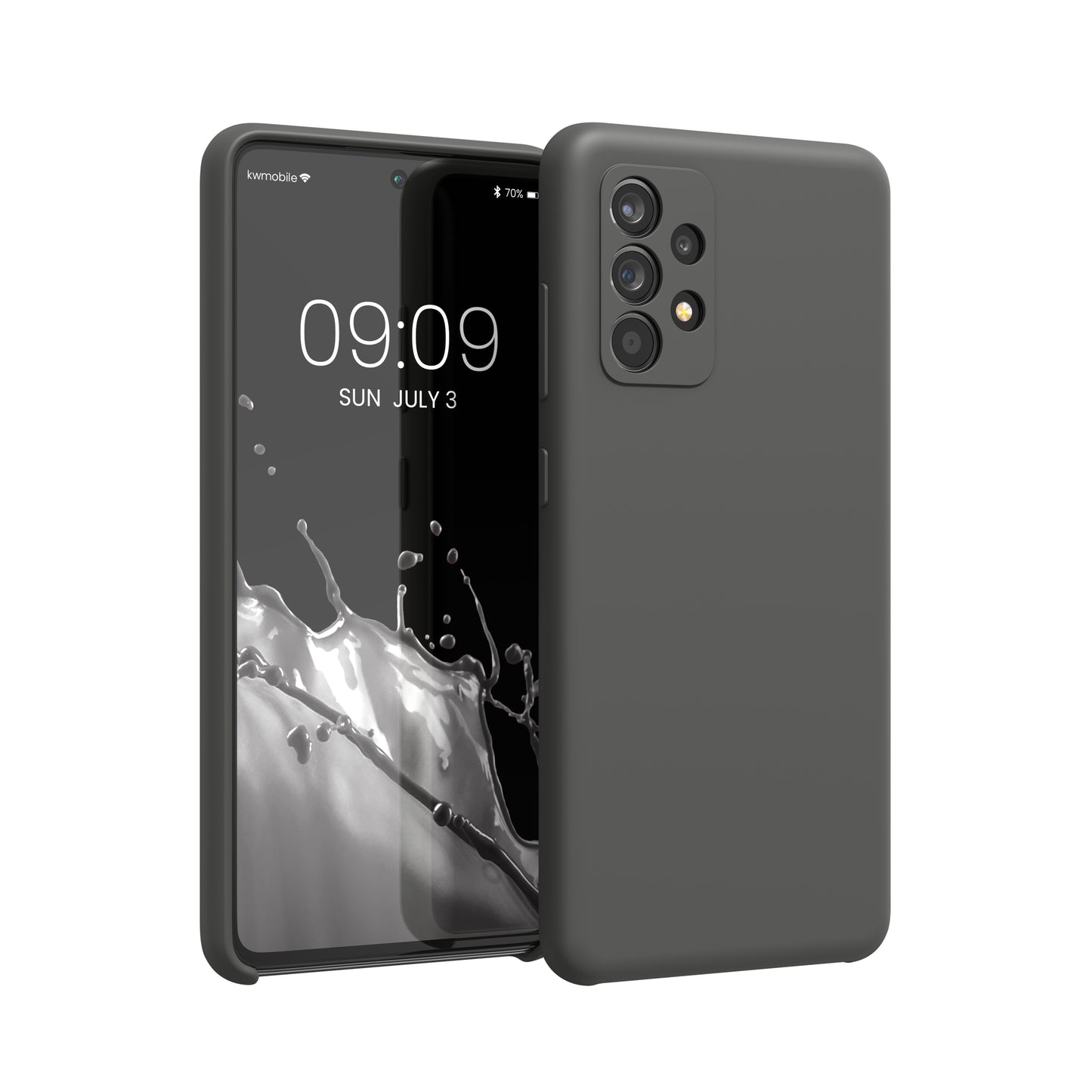 kwmobile Handyhülle für Samsung Galaxy A52 / A52 5G / A52s 5G Hülle - Case Silikon - Kabelloses Laden - Schutzhülle Cover
