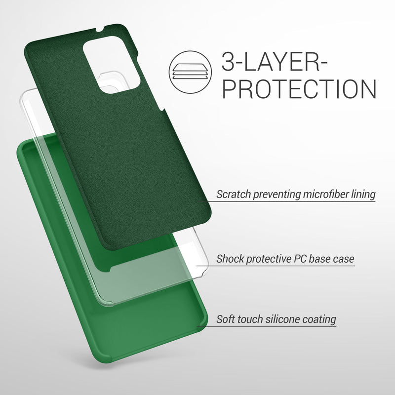 kwmobile Handyhülle für Samsung Galaxy A52 / A52 5G / A52s 5G Hülle - Case Silikon - Kabelloses Laden - Schutzhülle Cover
