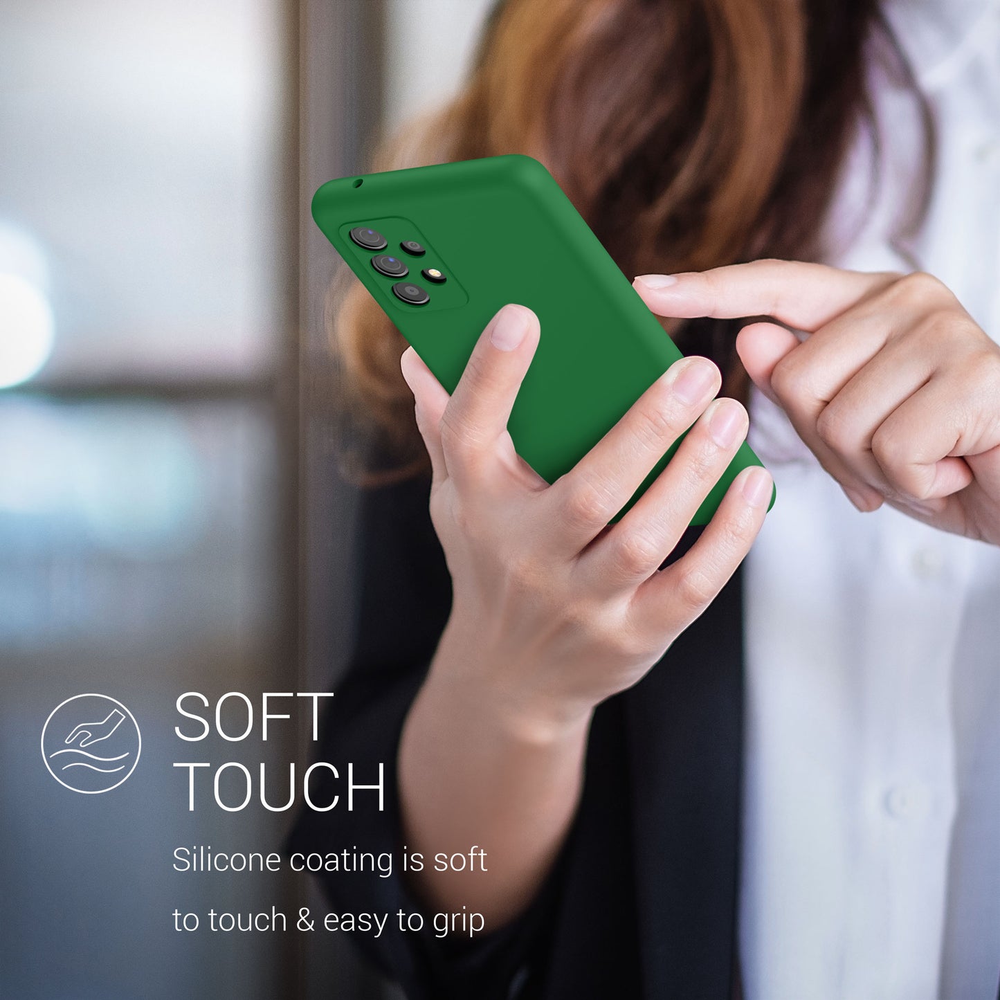 kwmobile Handyhülle für Samsung Galaxy A52 / A52 5G / A52s 5G Hülle - Case Silikon - Kabelloses Laden - Schutzhülle Cover