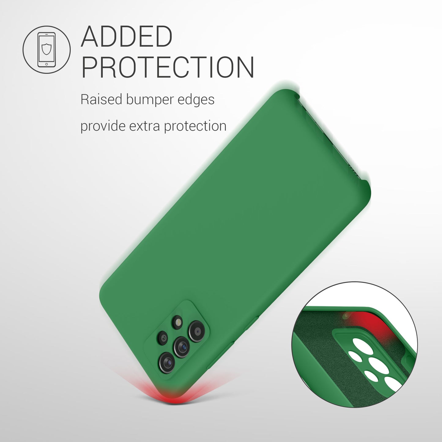 kwmobile Handyhülle für Samsung Galaxy A52 / A52 5G / A52s 5G Hülle - Case Silikon - Kabelloses Laden - Schutzhülle Cover
