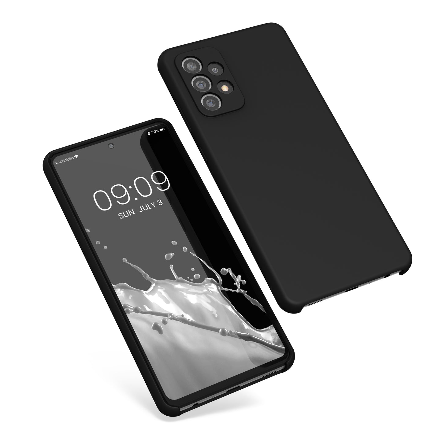 kwmobile Handyhülle für Samsung Galaxy A72 Hülle - Case Silikon - Kabelloses Laden - Schutzhülle Cover