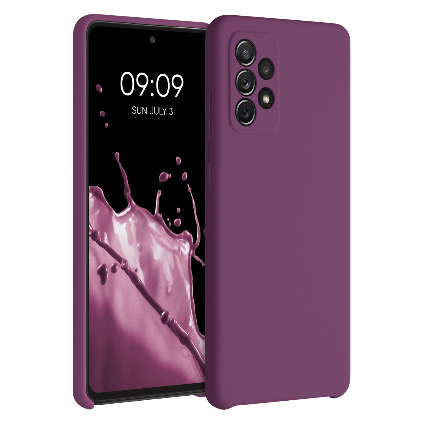 kwmobile Handyhülle für Samsung Galaxy A72 Hülle - Case Silikon - Kabelloses Laden - Schutzhülle Cover