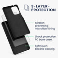 kwmobile Handyhülle für Samsung Galaxy A72 Hülle - Case Silikon - Kabelloses Laden - Schutzhülle Cover
