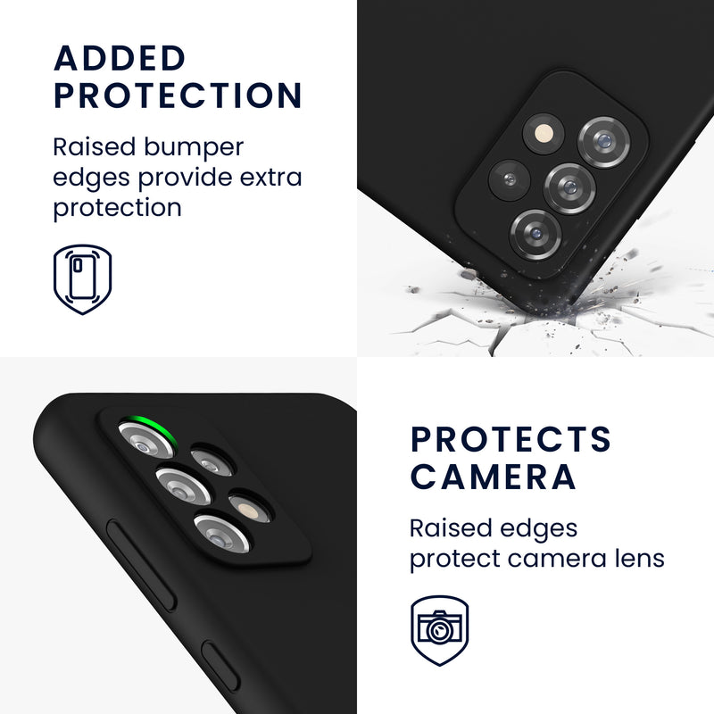 kwmobile Handyhülle für Samsung Galaxy A72 Hülle - Case Silikon - Kabelloses Laden - Schutzhülle Cover