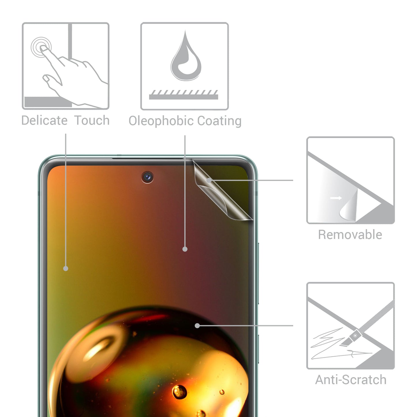 3x Folie kristallklar für Samsung Galaxy S20 FE