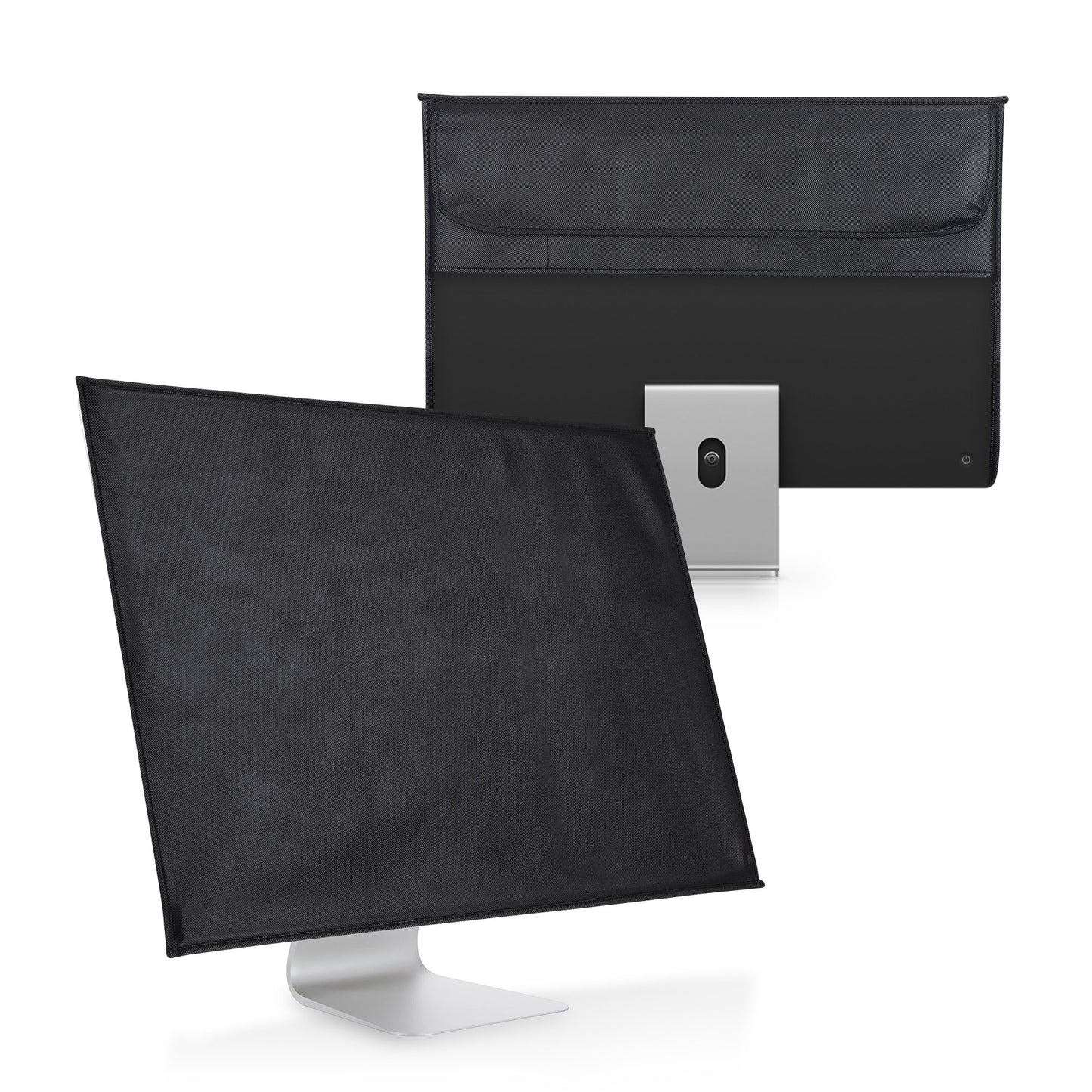 kwmobile Hülle kompatibel mit 24-26" Monitor - mit 2 Fächern auf Rückseite - Schutzhülle