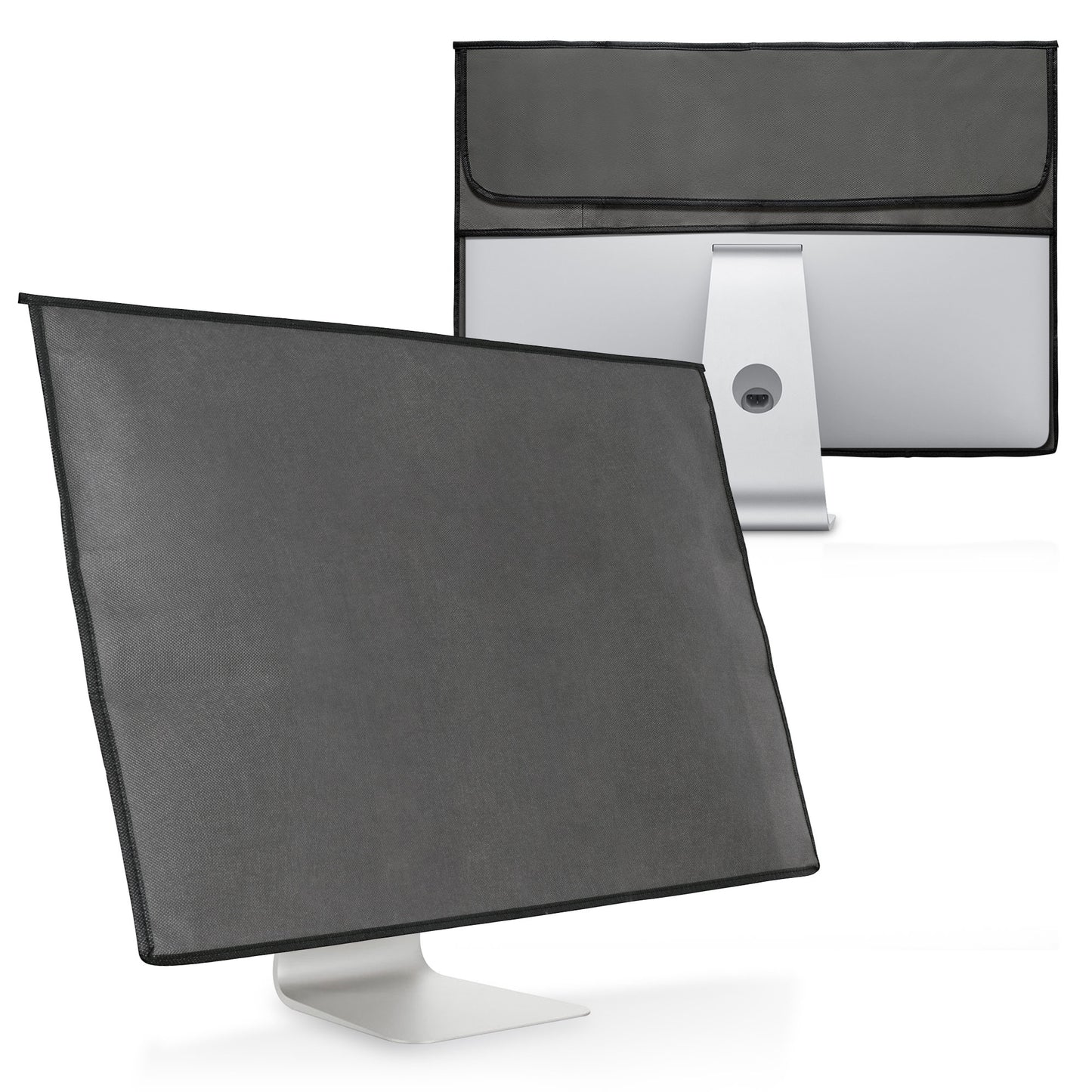 kwmobile Hülle kompatibel mit 24-26" Monitor - mit 2 Fächern auf Rückseite - Schutzhülle
