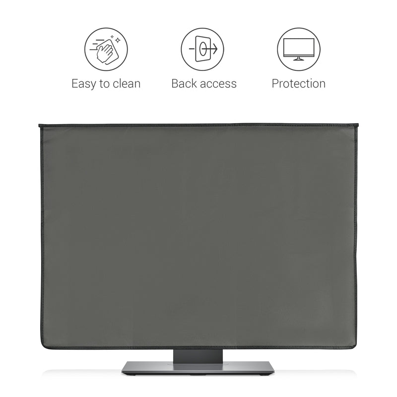 kwmobile Hülle kompatibel mit 27-28" Monitor - mit 2 Fächern auf Rückseite - Schutzhülle