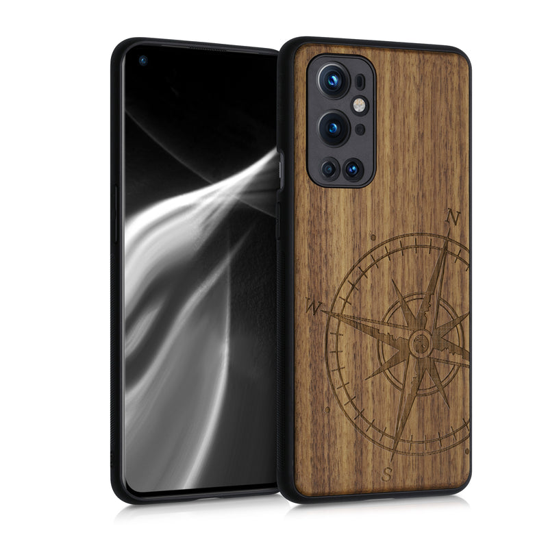 kwmobile Hülle kompatibel mit OnePlus 9 Pro Hülle - Handy Cover - TPU Handyhülle Kompass Vintage