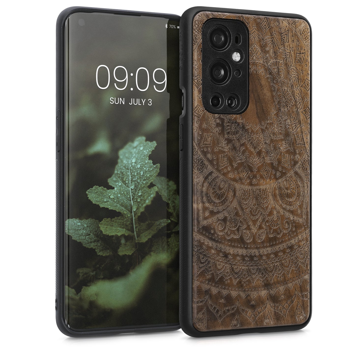 kwmobile Hülle kompatibel mit OnePlus 9 Pro Hülle - Handy Cover - TPU Handyhülle Kompass Vintage