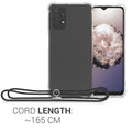 kwmobile Necklace Case kompatibel mit Samsung Galaxy A32 5G Hülle Silikon Cover mit Handykette Band Handyhülle