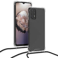 kwmobile Necklace Case kompatibel mit Samsung Galaxy A32 5G Hülle Silikon Cover mit Handykette Band Handyhülle