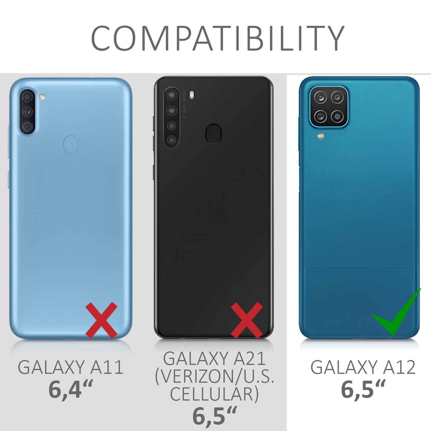 kwmobile Necklace Case kompatibel mit Samsung Galaxy A12 Hülle Silikon Cover mit Handykette Band Handyhülle Transparent