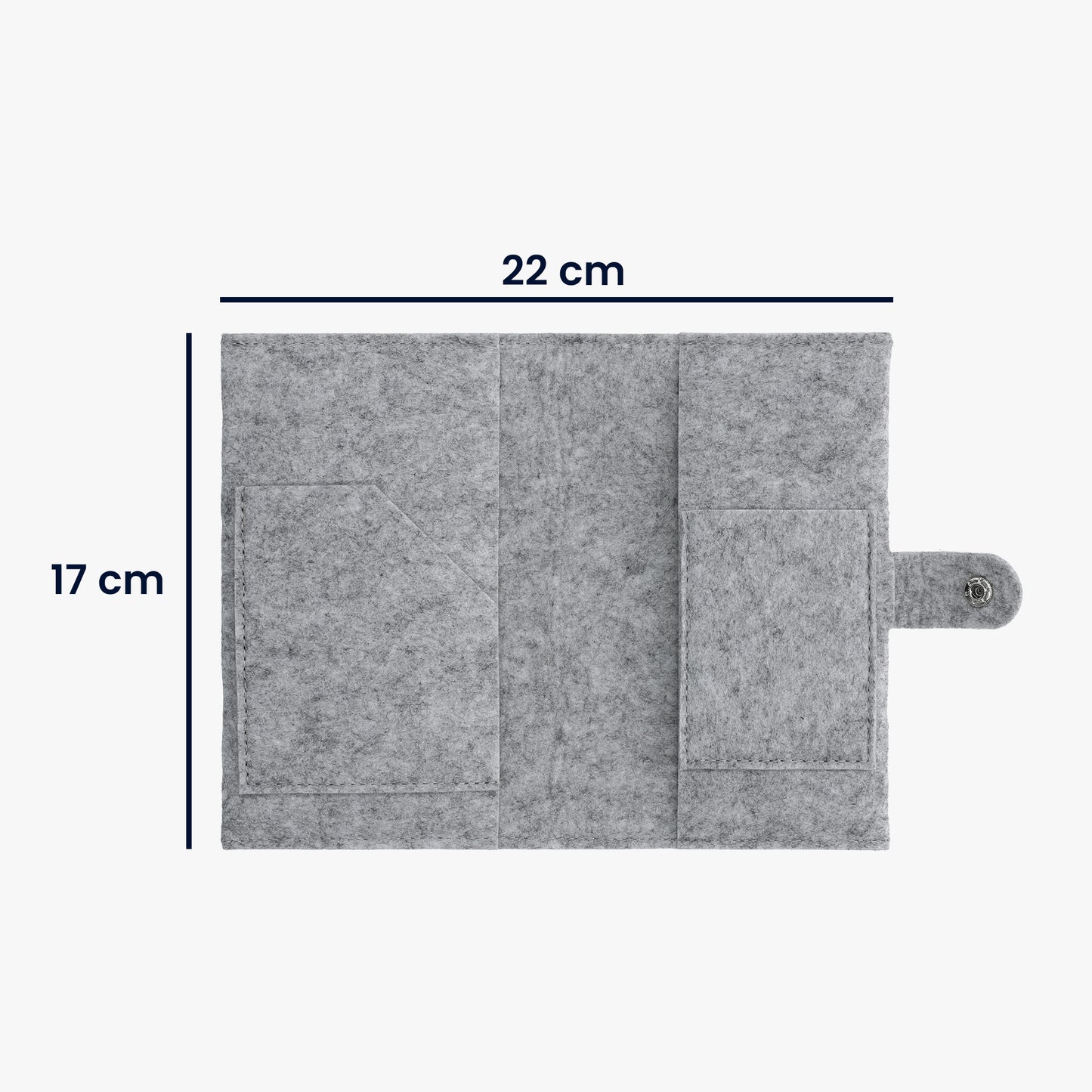 kwmobile Hülle für Mutter-Kind-Pass aus Filz - Cover für österreichischen Mutterpass - Schutzhülle mit extra Fächern
