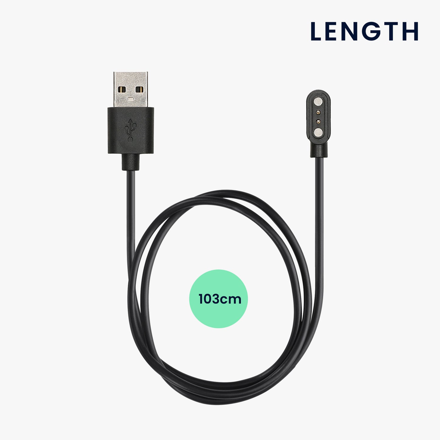 kwmobile USB Kabel Charger kompatibel mit Willful Fitnesstracker / Smartwatch YAMAY / Fitpolo / Wyze / Umidigi Ladekabel - Smart Watch Ersatzkabel - Fitnesstracker Aufladekabel