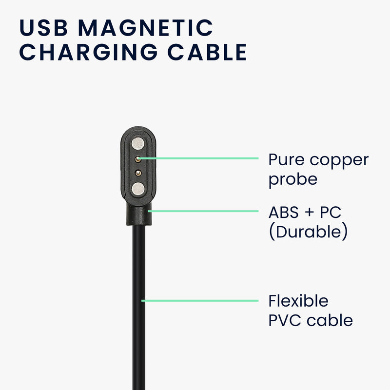 kwmobile USB Kabel Charger kompatibel mit Willful Fitnesstracker / Smartwatch YAMAY / Fitpolo / Wyze / Umidigi Ladekabel - Smart Watch Ersatzkabel - Fitnesstracker Aufladekabel