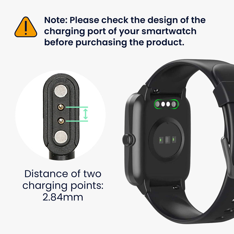kwmobile USB Kabel Charger kompatibel mit Willful Fitnesstracker / Smartwatch YAMAY / Fitpolo / Wyze / Umidigi Ladekabel - Smart Watch Ersatzkabel - Fitnesstracker Aufladekabel