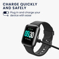 kwmobile USB Kabel Charger kompatibel mit Willful Fitnesstracker / Smartwatch YAMAY / Fitpolo / Wyze / Umidigi Ladekabel - Smart Watch Ersatzkabel - Fitnesstracker Aufladekabel