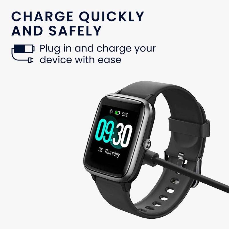 kwmobile USB Kabel Charger kompatibel mit Willful Fitnesstracker / Smartwatch YAMAY / Fitpolo / Wyze / Umidigi Ladekabel - Smart Watch Ersatzkabel - Fitnesstracker Aufladekabel