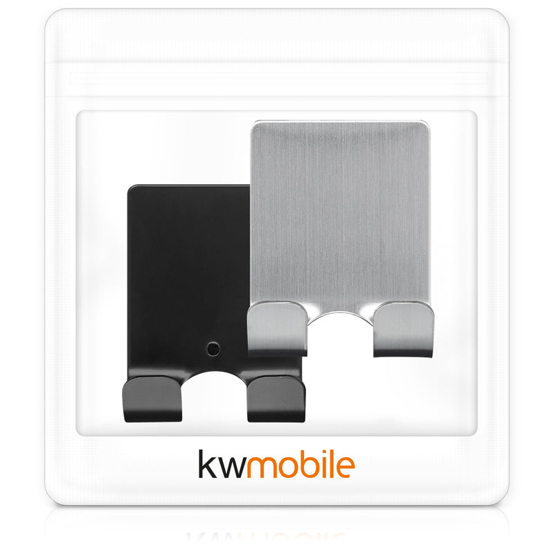kwmobile selbstklebende Halterung für Rasierer für verschiedene Oberflächen Nassrasierer Halter Set Wand Haken
