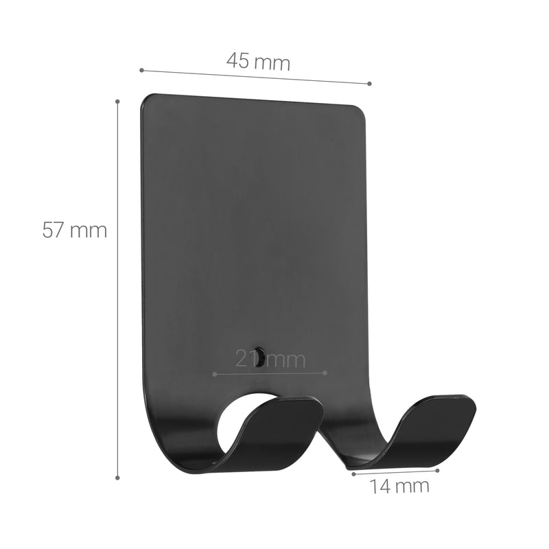 kwmobile selbstklebende Halterung für Rasierer für verschiedene Oberflächen Nassrasierer Halter Set Wand Haken