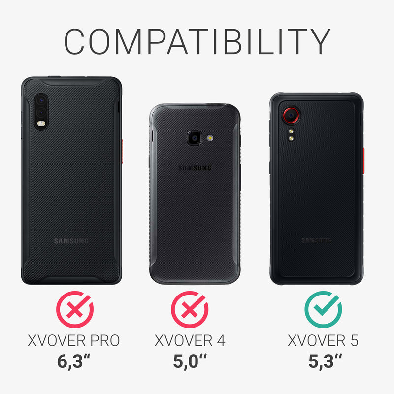 kwmobile Schutzhülle kompatibel mit Samsung Galaxy Xcover 5 - Flip Case Handyhülle