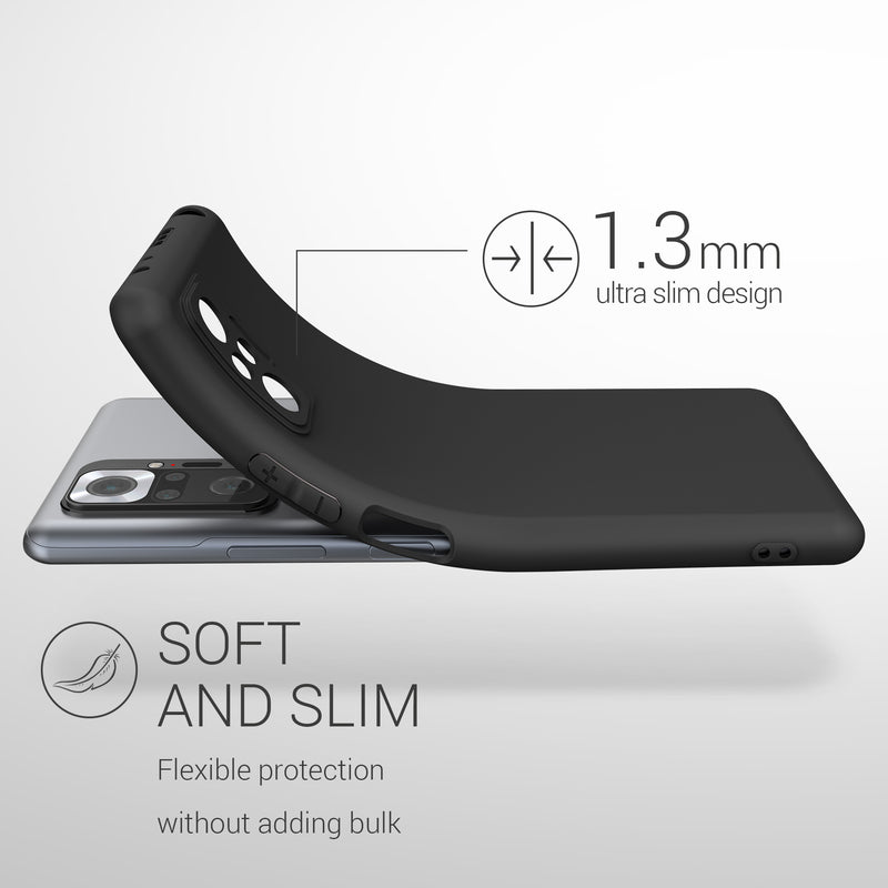 kwmobile Handyhülle für Xiaomi Redmi Note 10 Pro - Kabelloses Laden - Schutzhülle Cover