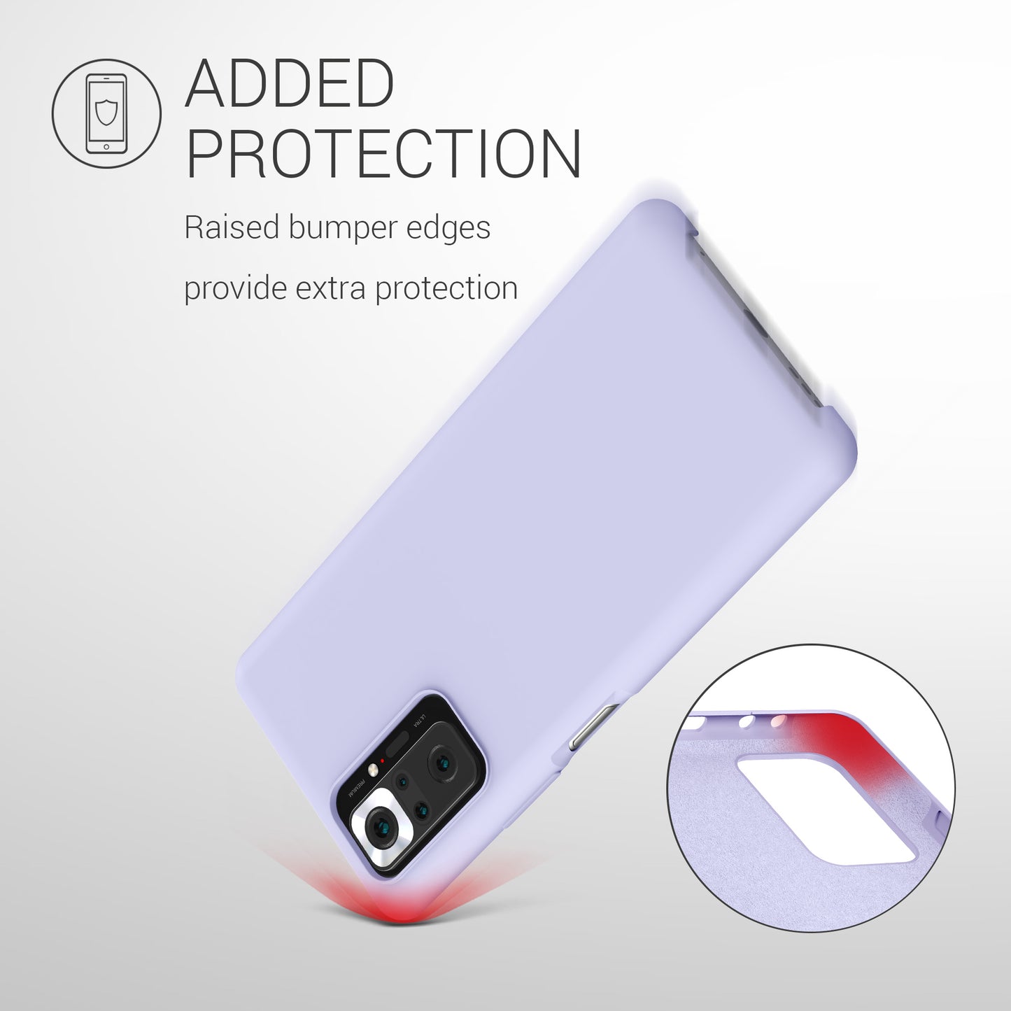 kwmobile Handyhülle für Xiaomi Redmi Note 10 Pro Hülle - Case Silikon - Kabelloses Laden - Schutzhülle Cover