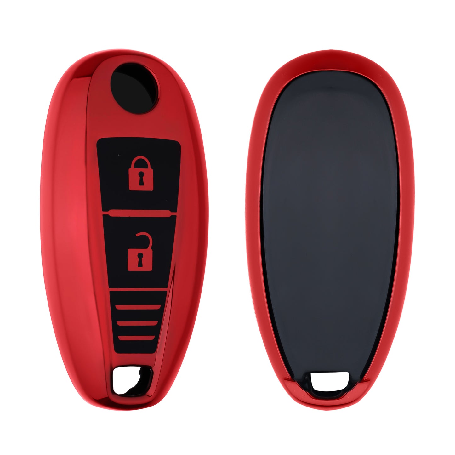 kwmobile Autoschlüssel Hülle kompatibel mit Suzuki Sport 2-Tasten Autoschlüssel Keyless Go - Schlüsselhülle Silikon Cover