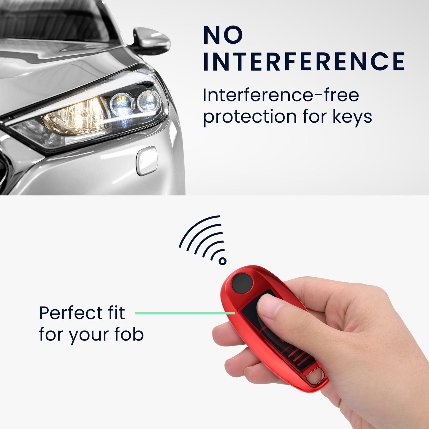 kwmobile Autoschlüssel Hülle kompatibel mit Suzuki Sport 2-Tasten Autoschlüssel Keyless Go - Schlüsselhülle Silikon Cover