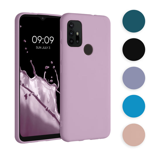 kwmobile Hülle kompatibel mit Motorola Moto G30 / Moto G20 / Moto G10 Hülle - weiches TPU Silikon Case - Cover geeignet für kabelloses Laden - Petrol Petrol  