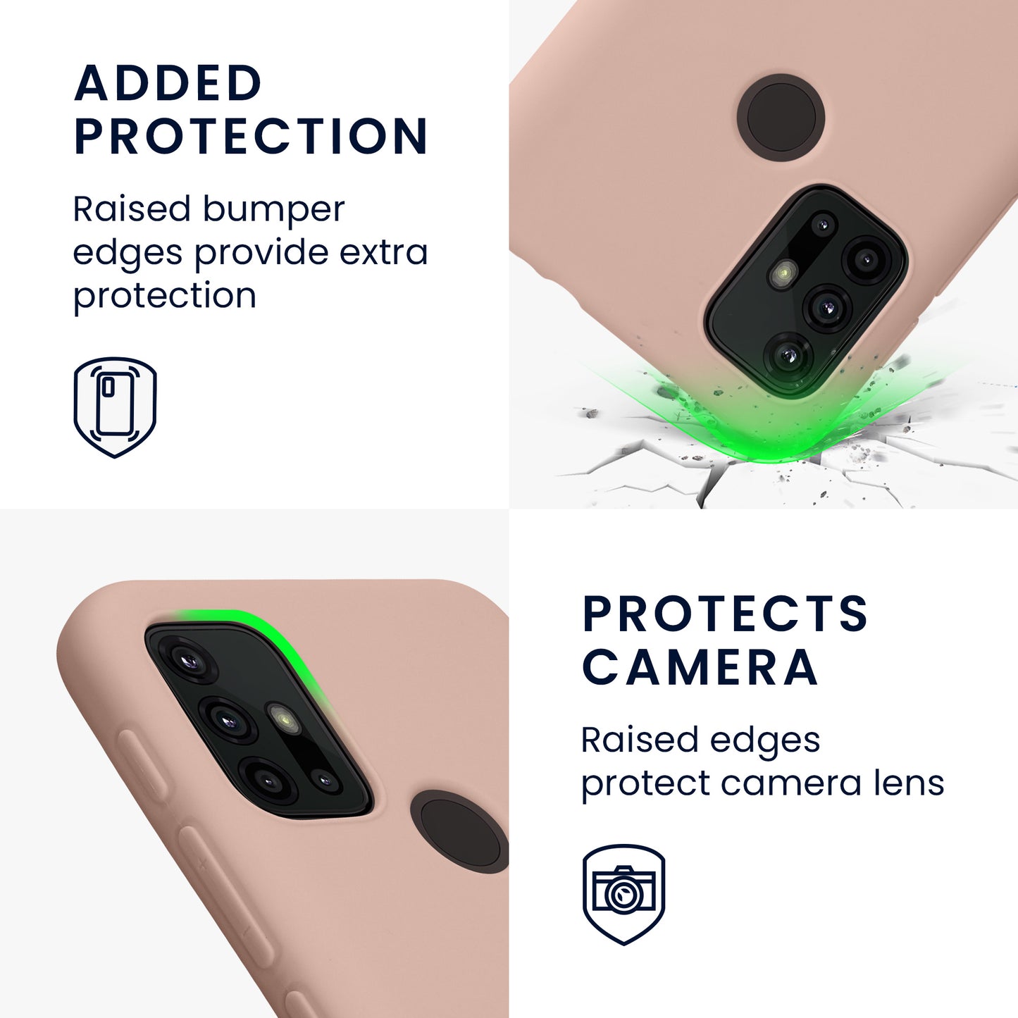 kwmobile Handyhülle für Motorola Moto G30 / Moto G20 / Moto G10 Hülle - Kabelloses Laden - Schutzhülle Cover