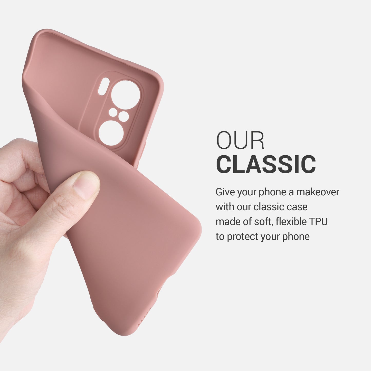 kwmobile Handyhülle für Xiaomi Poco F3 - Kabelloses Laden - Schutzhülle Cover