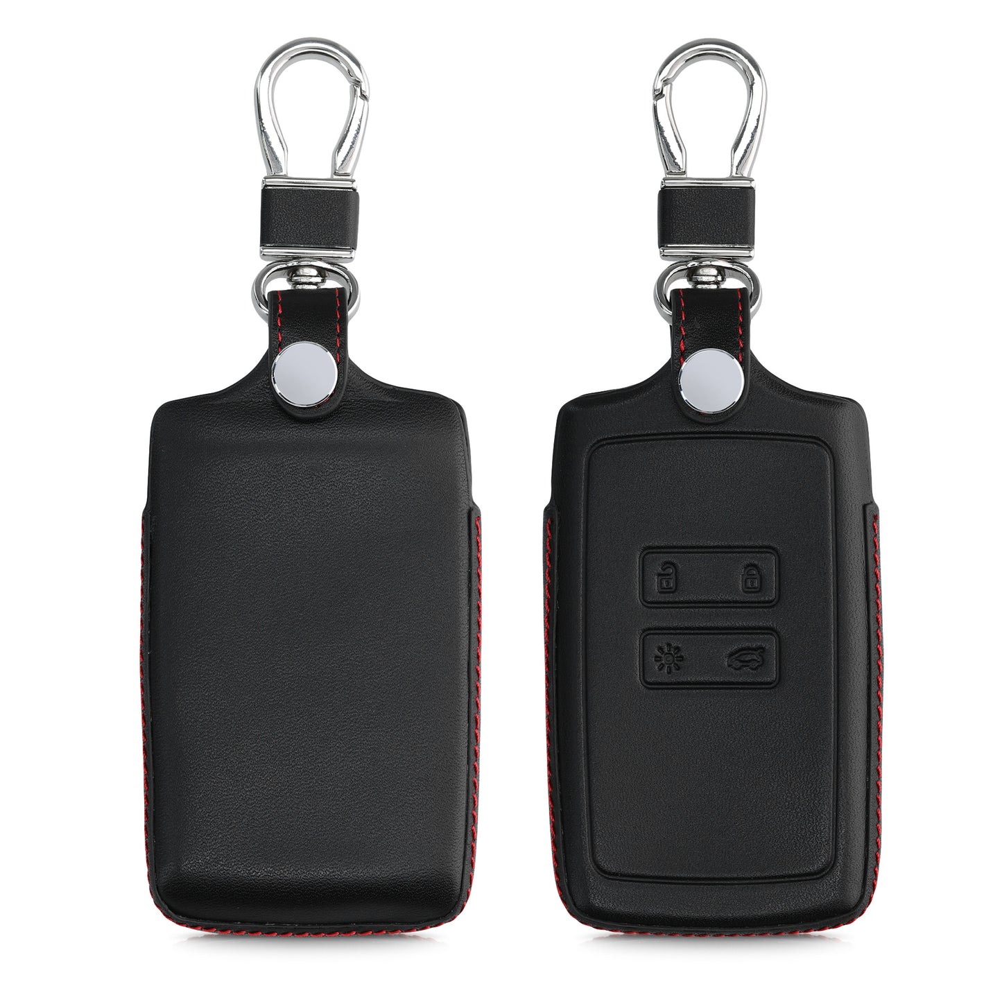 kwmobile Autoschlüssel Hülle kompatibel mit Renault 4-Tasten Smartkey Autoschlüssel (nur Keyless Go) Schutzhülle Schlüsselhülle