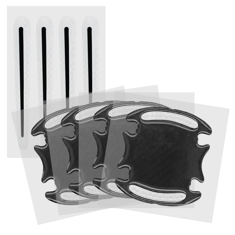 kwmobile Universal Auto Türgriff Lackschutzfolie Folie Schutzfolie Griffmulden und Griff 9,1 x 8,3 + 13 x 1,7 cm