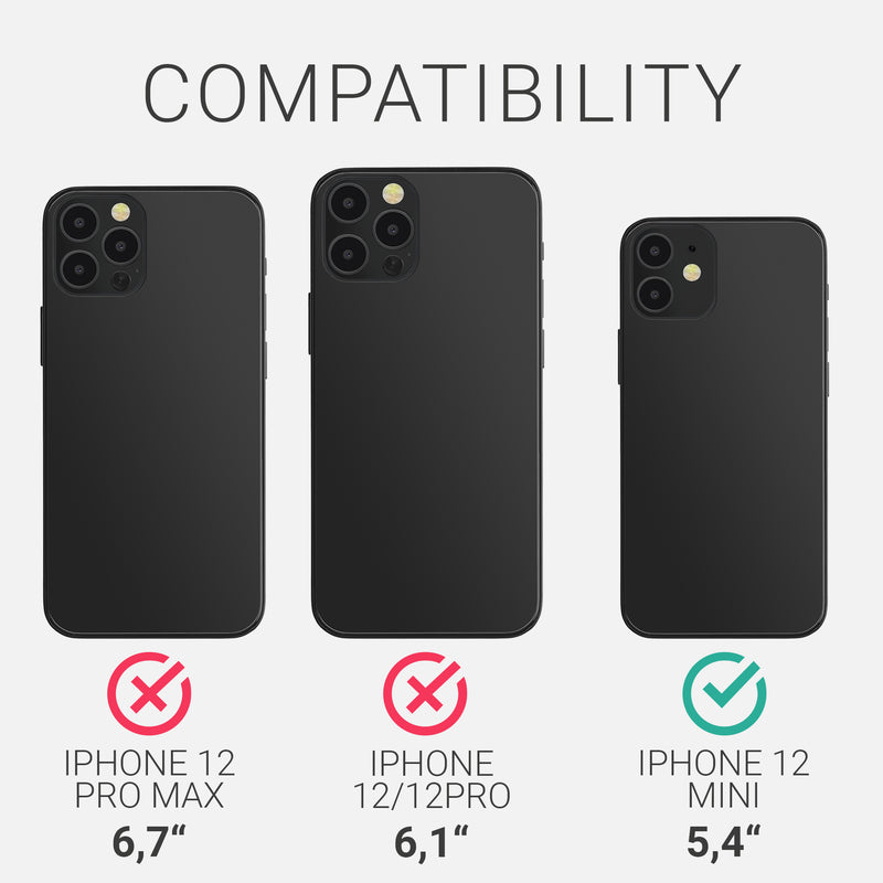kwmobile Hülle kompatibel mit Apple iPhone 12 mini stoßfestes Handy Cover TPU Handyhülle