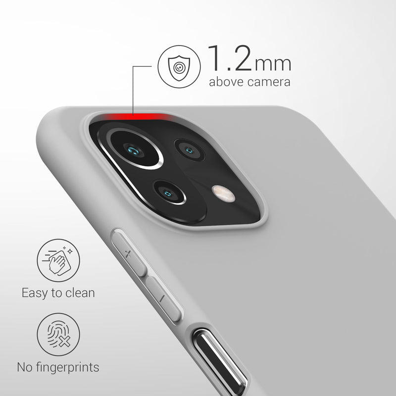 kwmobile Handyhülle für Xiaomi 11 Lite (5G) NE / Mi 11 Lite (5G) Hülle - Kabelloses Laden - Schutzhülle Cover