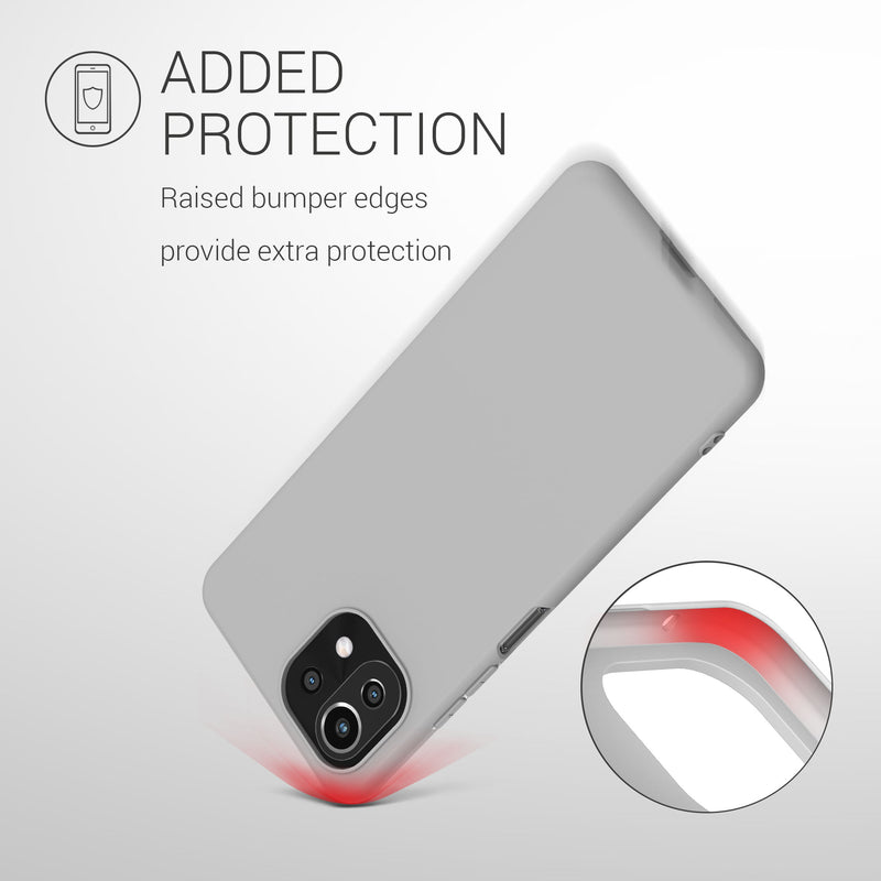 kwmobile Handyhülle für Xiaomi 11 Lite (5G) NE / Mi 11 Lite (5G) Hülle - Kabelloses Laden - Schutzhülle Cover