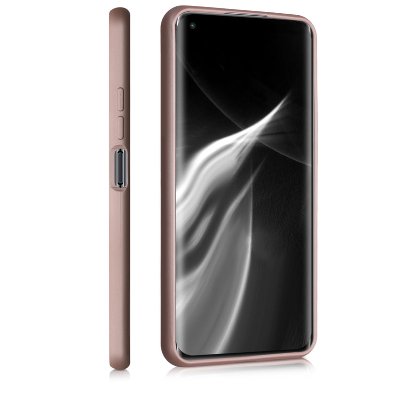 kwmobile Handyhülle für Xiaomi 11 Lite (5G) NE / Mi 11 Lite (5G) Hülle - Silikon Case metallisch schimmernd - Schutzhülle Cover