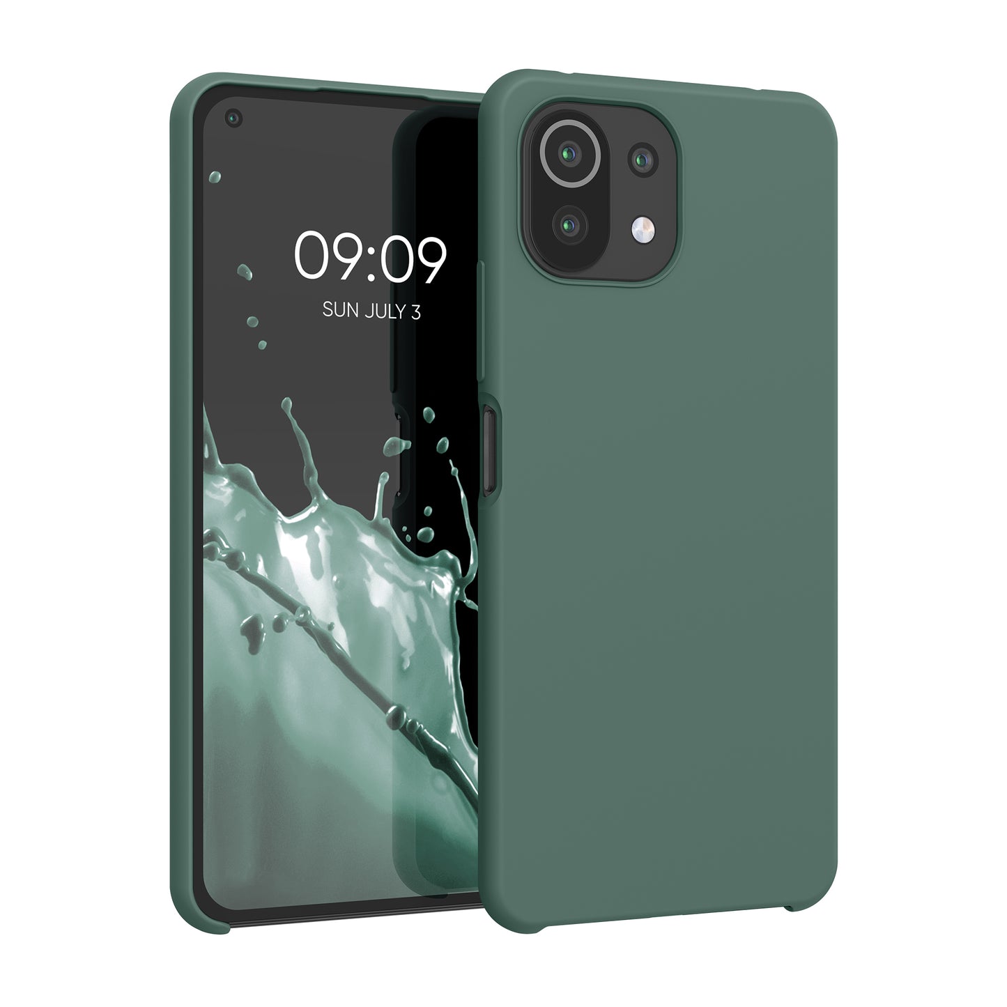 kwmobile Handyhülle für Xiaomi 11 Lite NE / Mi 11 Lite Hülle - Case Silikon - Kabelloses Laden - Schutzhülle Cover