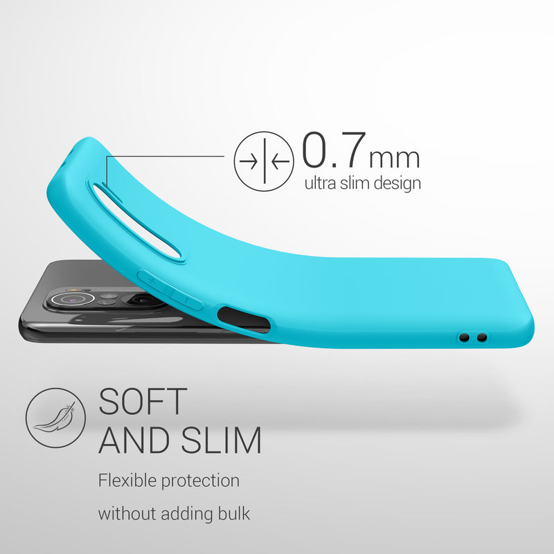 kwmobile Handyhülle für Xiaomi Mi 11i Hülle - weiches Handy Silikon Case - Schutzhülle Cover