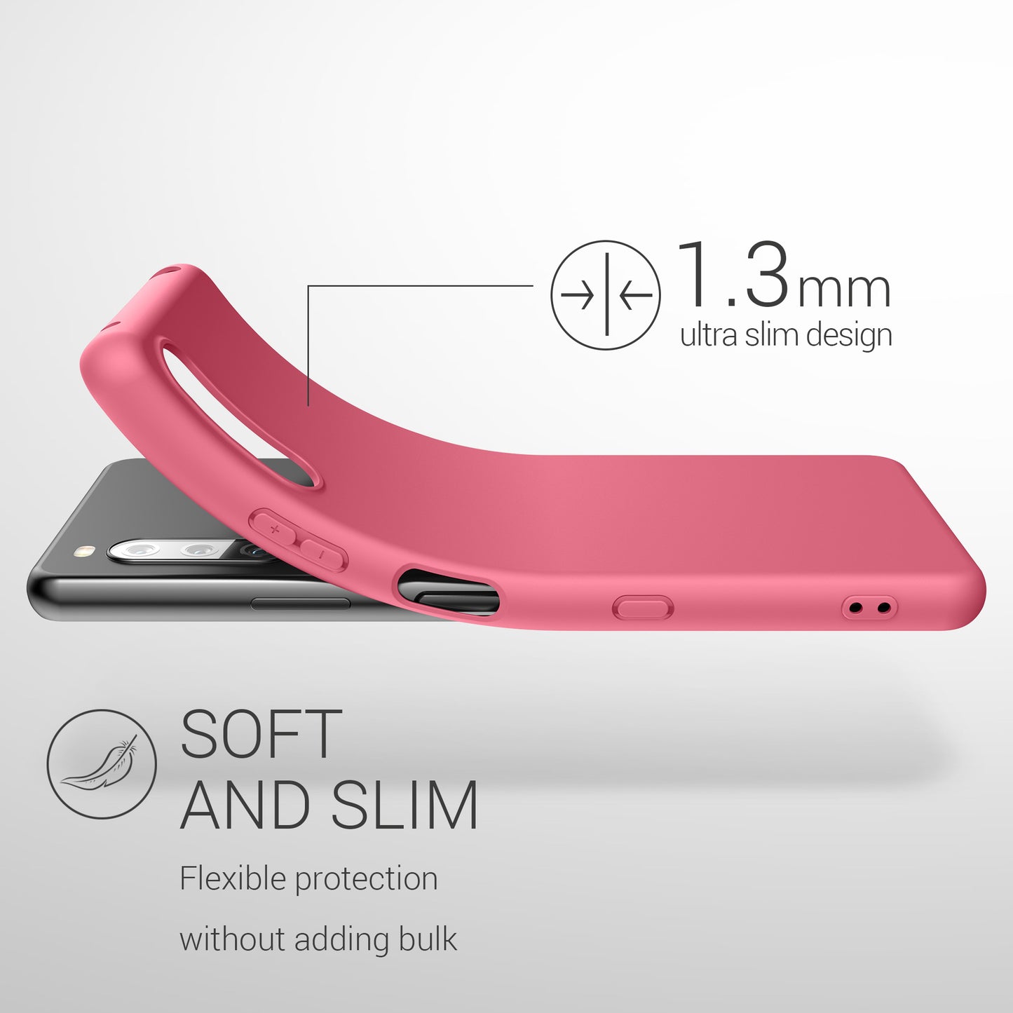 kwmobile Handyhülle für Sony Xperia 10 III Hülle - Kabelloses Laden - Schutzhülle Cover
