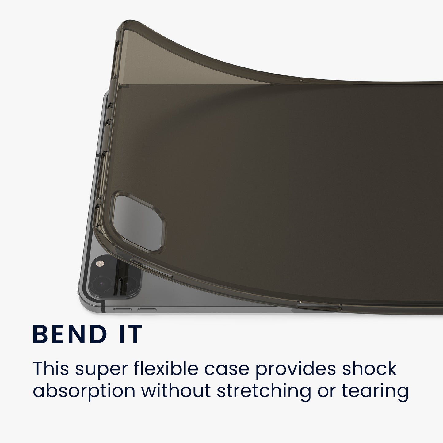 kwmobile Hülle kompatibel mit Apple iPad Air 11" (6. Gen 2024) / Air 4 / 5 / iPad Pro 11" (2020/2021/2022) Hülle - weiches Silikon Case transparent - Tablet Cover
