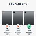 kwmobile Hülle kompatibel mit Apple iPad Air 11" (6. Gen 2024) / Air 4 / 5 / iPad Pro 11" (2020/2021/2022) Hülle - weiches Silikon Case transparent - Tablet Cover