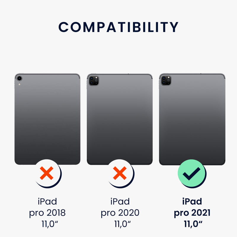 kwmobile Hülle kompatibel mit Apple iPad Air 11" (6. Gen 2024) / Air 4 / 5 / iPad Pro 11" (2020/2021/2022) Hülle - weiches Silikon Case transparent - Tablet Cover