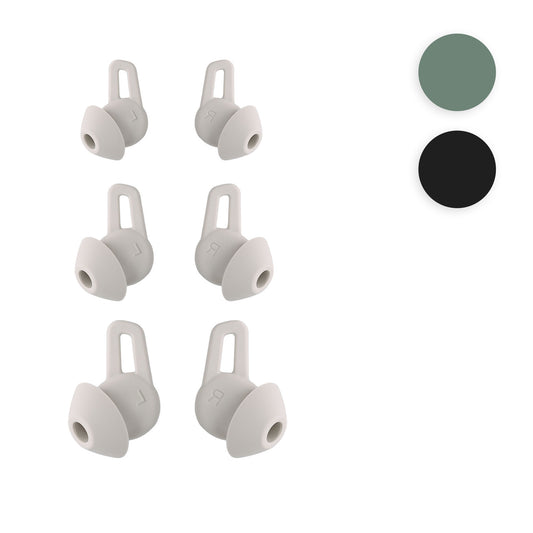 kwmobile 6x Polster kompatibel mit Huawei FreeLace Pro - 3 Größen - Silikon Ohrstöpsel In-Ear Kopfhörer Grün  
