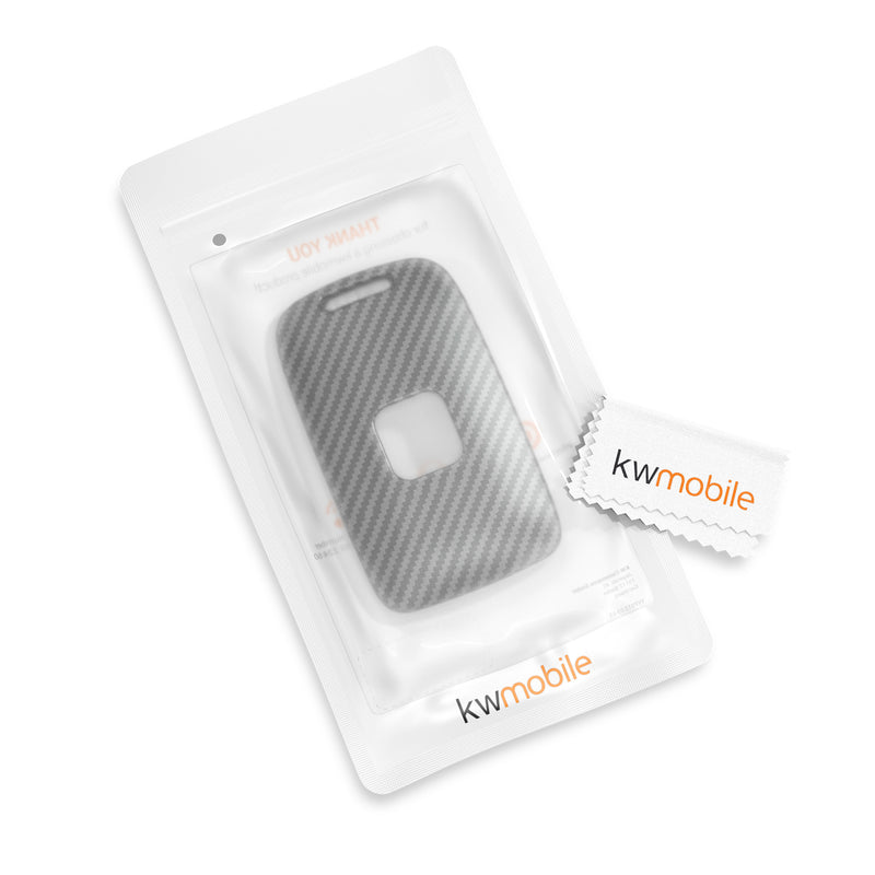 kwmobile Autoschlüssel Hülle kompatibel mit Renault 4-Tasten Smartkey Autoschlüssel (nur Keyless Go) Hardcover Schutzhülle Schlüsselhülle Cover