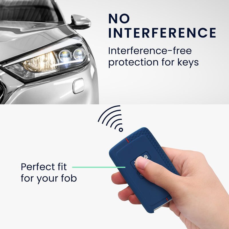 kwmobile Autoschlüssel Schutzhülle kompatibel mit Renault 4-Tasten Smartkey Autoschlüssel (nur Keyless Go) Hülle