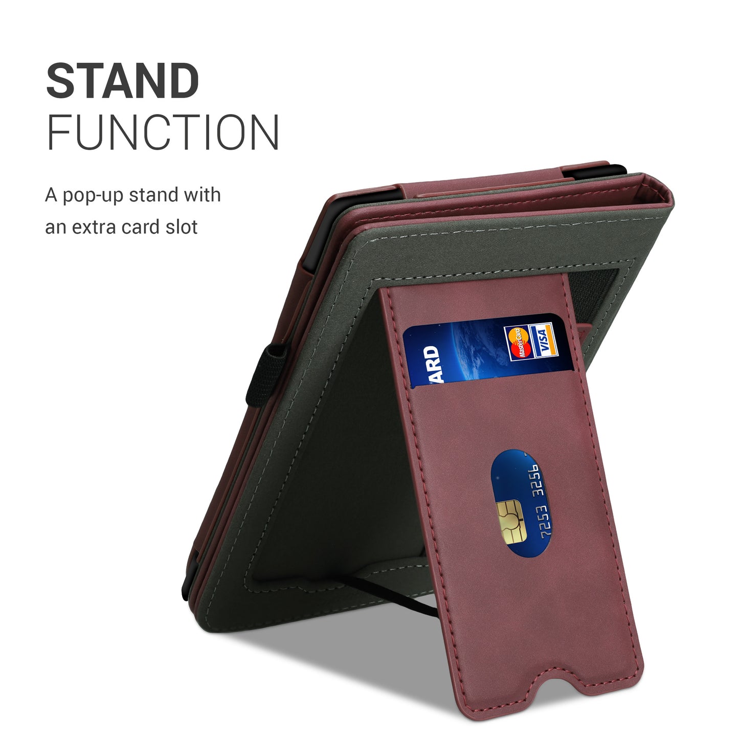 kwmobile Schutzhülle kompatibel mit Pocketbook Touch Lux 4/5/Touch HD 3/Color (2020)/ Vivlio Lux 5 Flip Hülle - Cover mit Handschlaufe