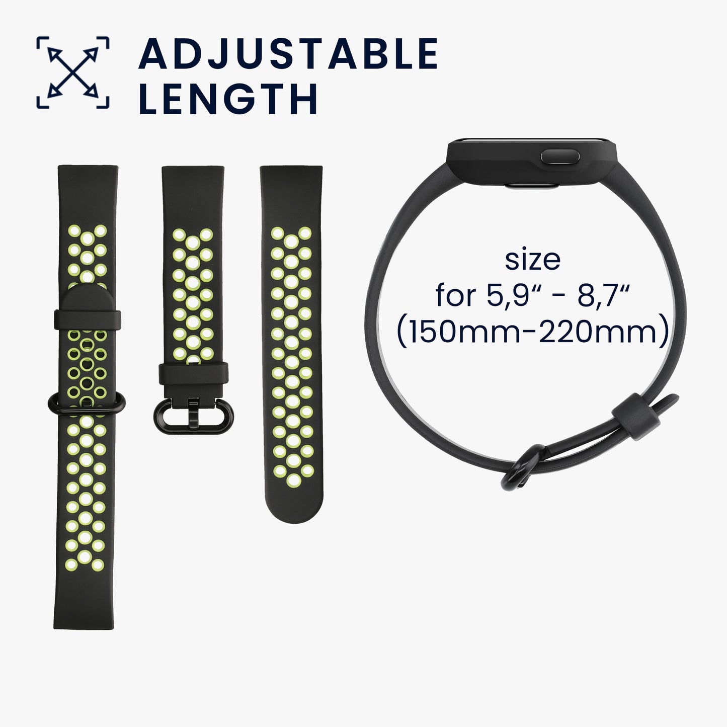 kwmobile Uhrenarmband für Xiaomi Mi Watch Lite / Redmi Watch Armband Fitnesstracker Band Set Ersatzarmband Smartwatch